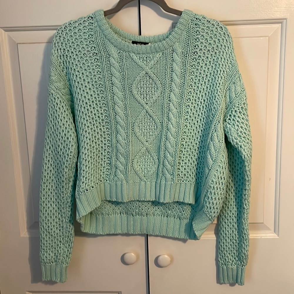 BDG Urban Outfitters Teal Cropped Sweater